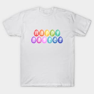 Happy Easter with colorful eggs T-Shirt